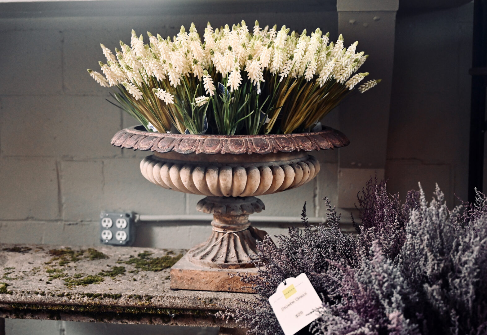 Antique French Cast Iron Urn