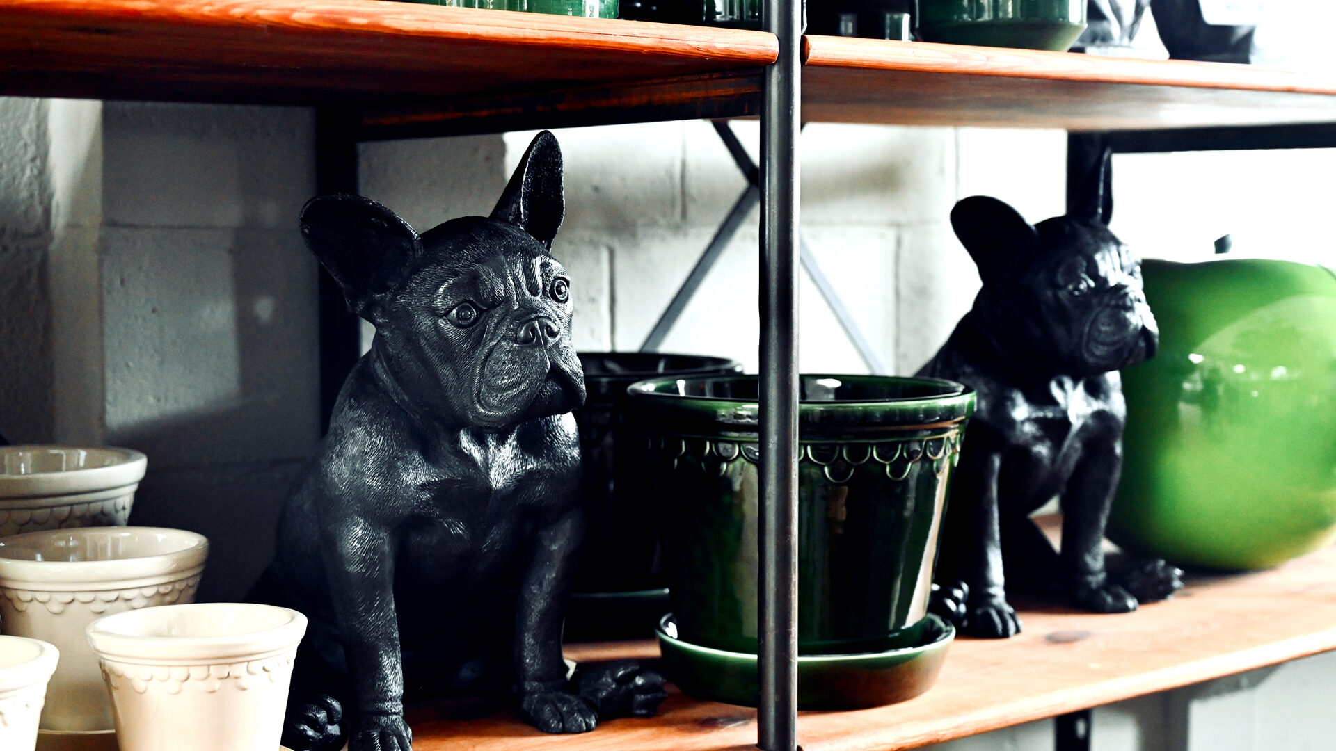 French Bulldog in Bronze - Detroit Garden Works