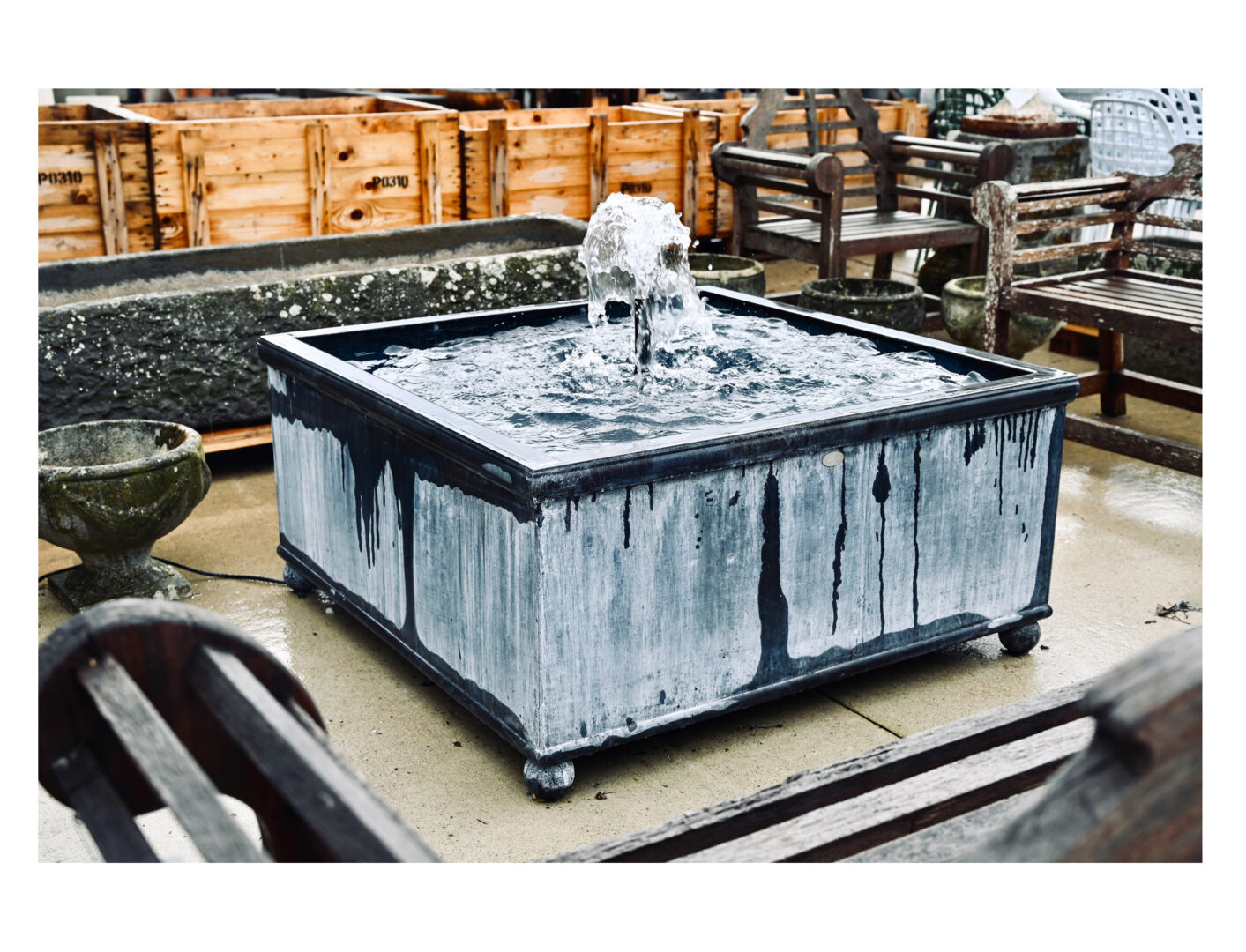 The Branch Studio Janie Box Fountain Cistern