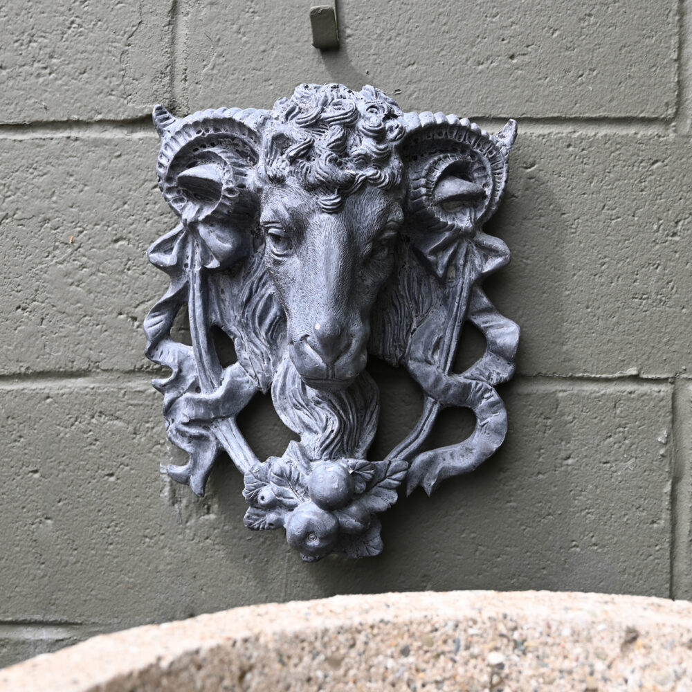 English Lead Rams Head