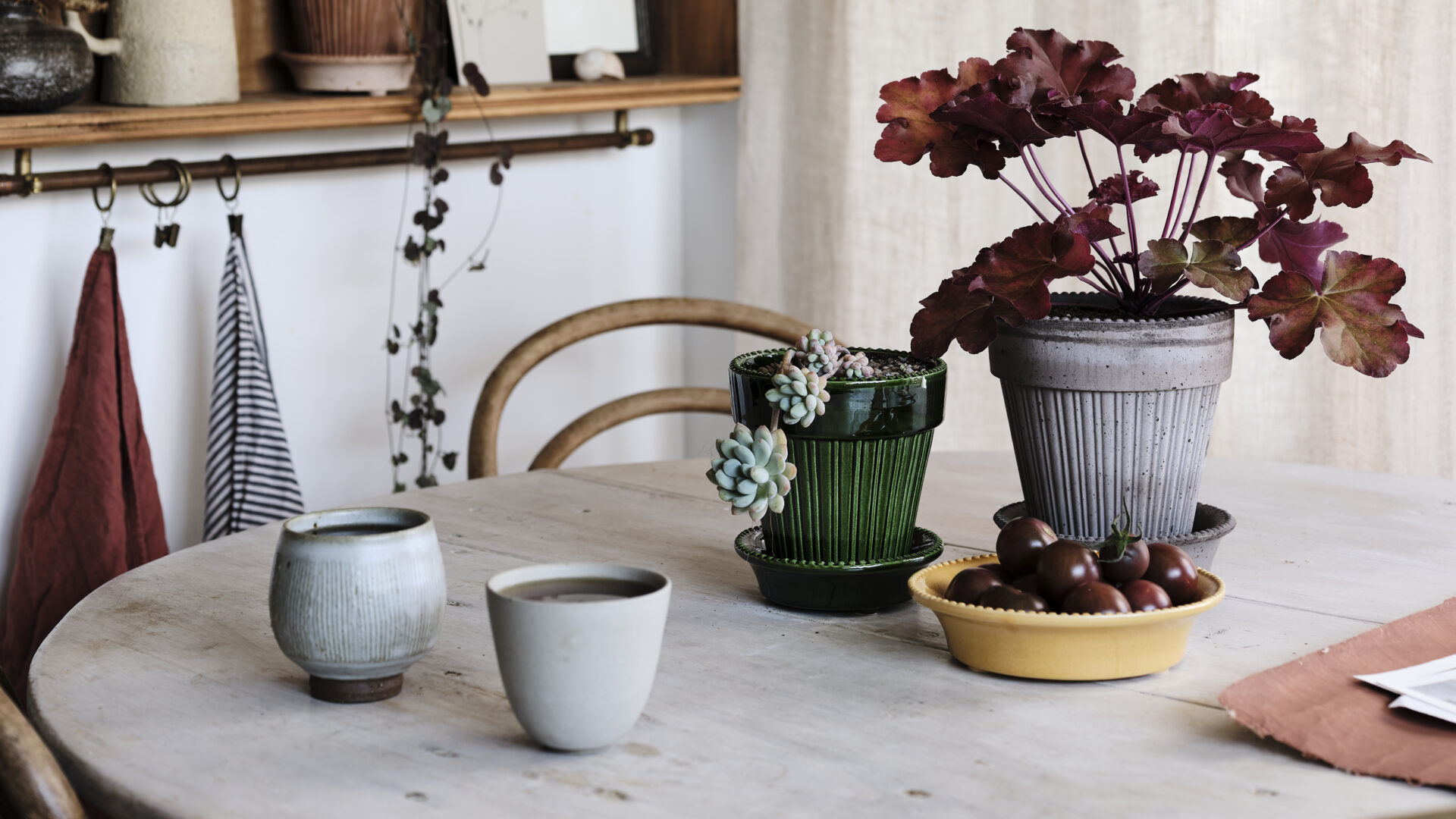 Bergs Potter Simona, Glazed & Raw - Detroit Garden Works