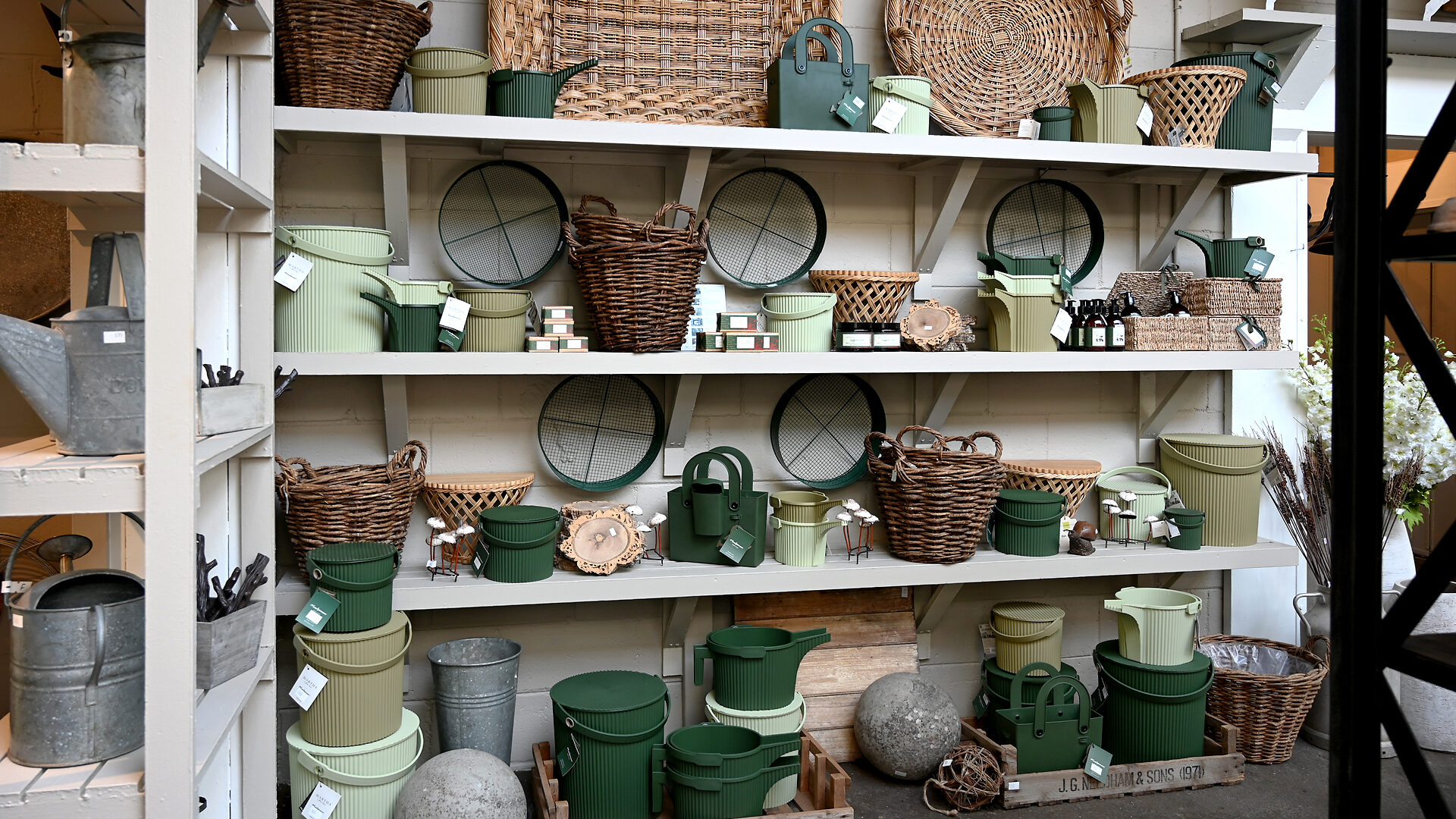 Shop: Garden Beetle & Buckets in Sage & Olive | Detroit Garden Works